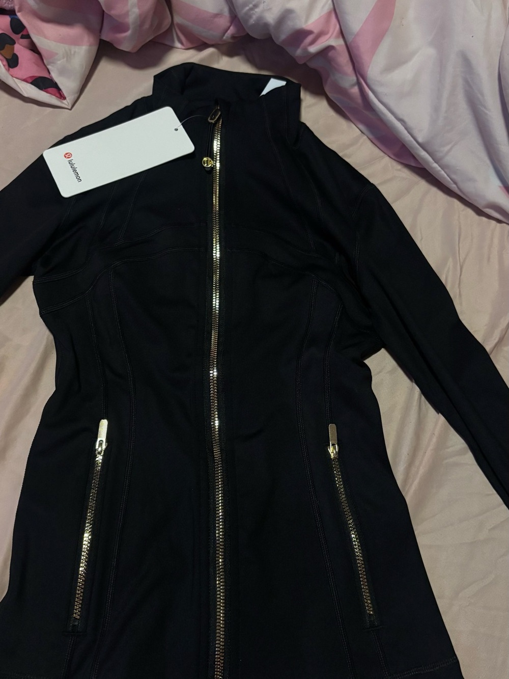 lululemon Black and Gold set , Define jacket and Align leggings - Picture 2 of 4
